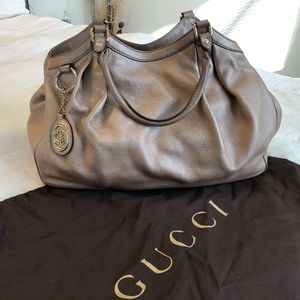 Gucci Dusty Rose Leather Satchel